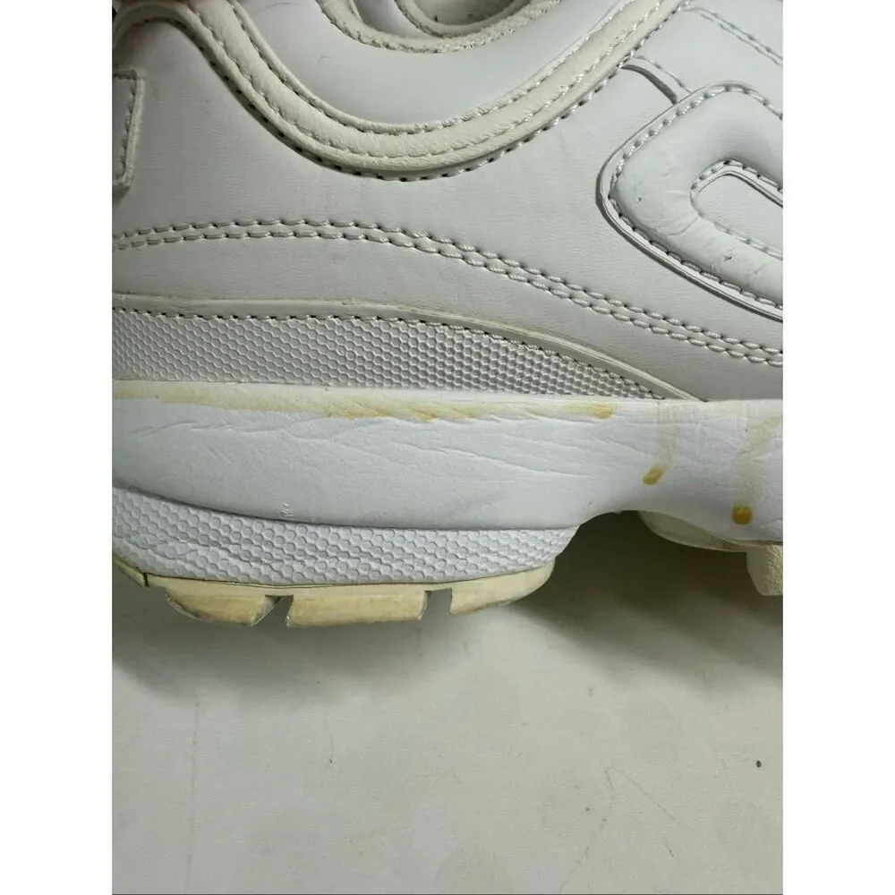 Fila Disruptor II Premium White Sneaker White Women’s Size 9 US See Description